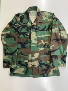 黒　米軍実物　80's ①⑧ ウッドランドカモフラージュジャケット　BDU