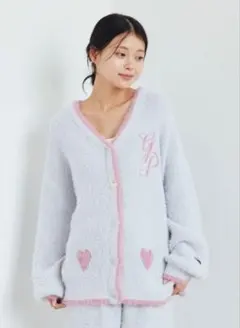 Gelato Pique ルームウェア ライトブルーカーディガン