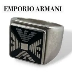 EMPORIO ARMANI スクエアリング　SV925 刻印　指輪　22号のサムネイル