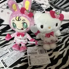 メゾピアノ＆ハローキティ ぬいぐるみセット♡新品♡ピンク