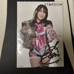 女子プロレス　スターダム　直筆サイン入りポートレート　AZM SLK 天咲光由 女子プロレス スターダム 直筆サイン入りポート 天咲光由 AZM 02line