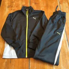 PUMA ジャージ 上下セット 黒/黄色 130