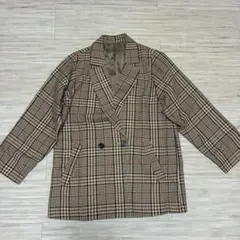 COLONY 2139 TRチェック柄ダブルブレストテーラードジャケット