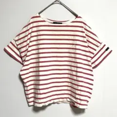 Le Minor ルミノア　ピンク　ホワイト　ボーダー　Tシャツ M フランス製のサムネイル