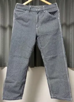 GU ストライプ デザイン パンツ 白黒 Mサイズ メンズ