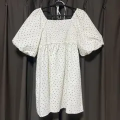 LOWRYSFARM ペプラムチュニック 水玉のサムネイル