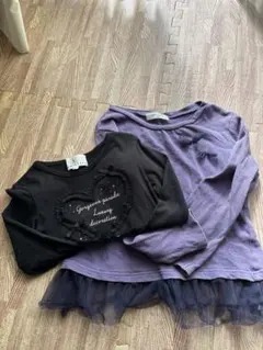 長袖カットソー 2枚セット120cm