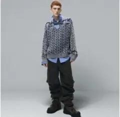 H&M GLENN MARTENS アウトケーブルニットセーターS