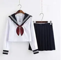 セーラー服　長袖　可愛い コスチューム 3点セット Lサイズのサムネイル