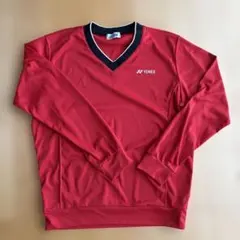 【美品】YONEX 長袖Ｔシャツ赤　Mサイズ　#テニス#バドミントン#トレーナー