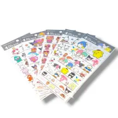 サンリオキャラクター 4サイズステッカー5種セット