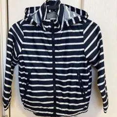GAP KIDS ウインドブレーカー　ボーダー柄ジャンパー　Sサイズ 【美品】