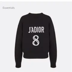 DIOR J'Adior 8 ボクシーセーター　カシミヤ　ブラック　34