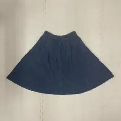 ブルー デニム　フレア　スカート y2k 00s レトロ
