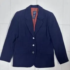 OLD GAP 90s ウールアンゴラテーラードジャケット シングル ネイビー