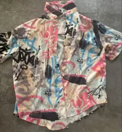 shein グラフィティデザイン 半袖シャツ　40/42