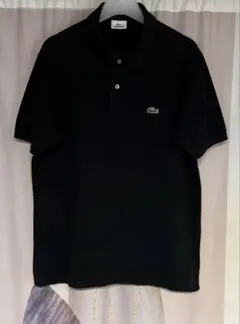 ラコステ ワンポイント コットン100% ポロシャツ ブラック 1212 日本製