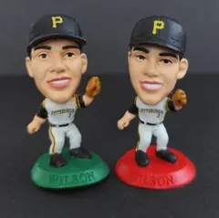 MLB ミニチュアーズ コリンシアン社 ウィルソン 2体 野球 フィギュア