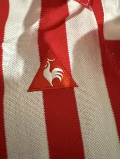 le coq sportif ゴルフシャツ Lサイズ 赤白ストライプ