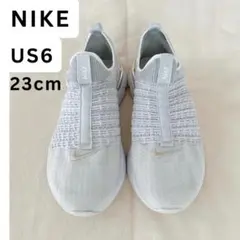 美品◎NIKE リアクト ファントム US6 23cm スニーカー シルバー 白