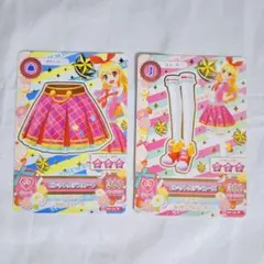 アイカツカード 星宮いちご ピンクトルテスカート、シューズ ③