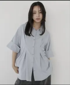 hellam ウエストタックハーフスリーブシャツ