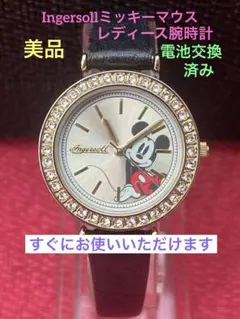 Ingersoll ミッキーマウス レディース 腕時計、電池交換済み、美品のサムネイル