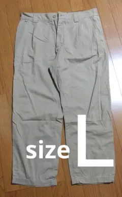 ユニクロ JW ANDERSON イージーワンタックパンツ ブラウン Ｌサイズ