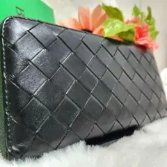✨極美品　付属品完✨ボッテガ　長財布　ラウンドファスナー マキシ　バイカラー