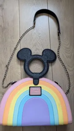 ディズニー ラウンジフライ レインボー型ショルダーバッグ