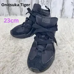 【Onitsuka Tiger】BIG LOGO スニーカー【23cm】ブラック