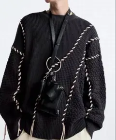 ZARA×Maison Special コラボニット　ザラ　鬼ワッフル