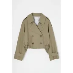 MOUSSY SHORT TRENCH コート オリーブ