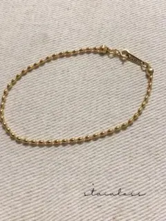 再販サージカルステンレス（オールステンレス）ボールチェーンブレスレット