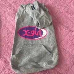 X-girl 犬用 パーカー グレー2l