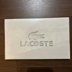 【新品未使用】LACOSTE ホワイトタオルハンカチ