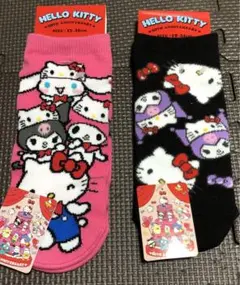 ハローキティ50周年　靴下　新品　2足セット　キティちゃん　ハローキティ　キティ