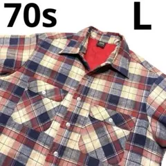 キルティングネルシャツ