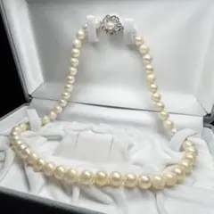 ●天然アコヤパール 照り良好 8.0mm グレー 132cm SV ロングネックレス ジュエリー Yahoo!オークション -「tasaki ロングパールネックレス」の落札相場