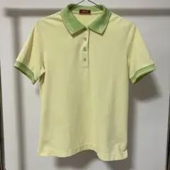 ellesse ゴルフ ポロシャツ L イエロー/グリーン