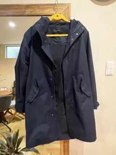 BANANA REPUBLIC フード付きトレンチコート M ネイビー