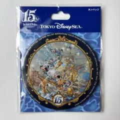 平成レトロ　ディズニーリゾート　ディズニーシー　15周年　缶バッチ