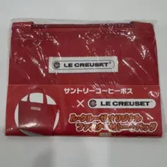 ⭐️新品・未開封⭐️LE CREUSET ファスナー付き トートバッグ 赤 レッド
