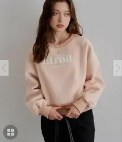 titivate ロゴプリント プルオーバー スウェット 裏起毛