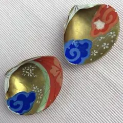 工芸 日本 貝合わせ 蛤 貝殻 2枚セット 伝統工芸 昭和 レトロ