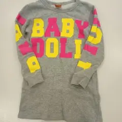BABY DOLI 長袖ワンピース グレー