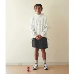 s.f.c nylon baggy shorts BLACKのサムネイル
