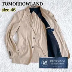 トゥモローランド ストレッチ テーラードジャケット アンコン ベージュ M 春夏