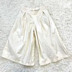 スーパーハッカ　ガウチョパンツ　ワイド　コットン　裏地付き　Mサイズ