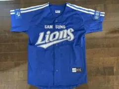 値下げ！◇韓国プロ野球「サムスン・ライオンズ」実着用ユニ 三星（サムスン）ライオンズが2016シーズン以後、8年ぶりに新規